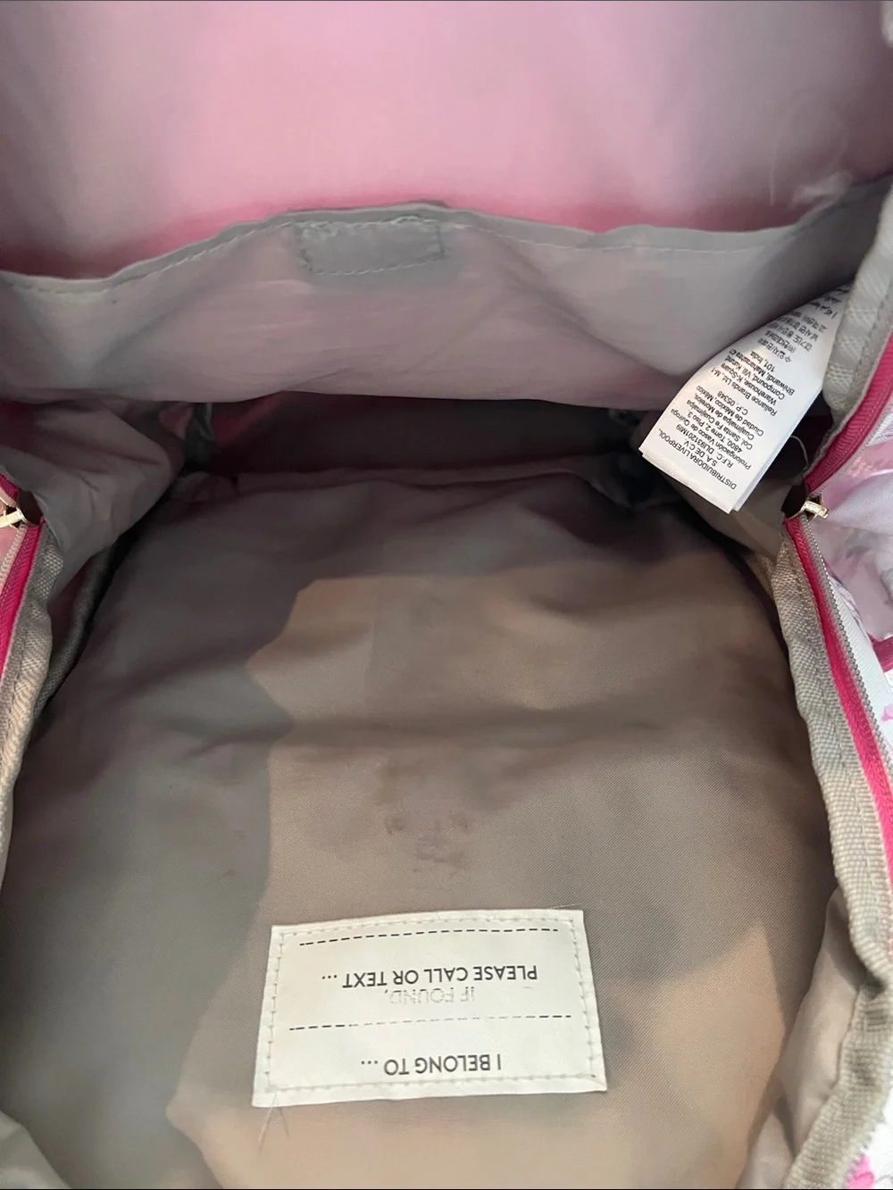 LoveShackFancy and potterybarn Floral Pink and Cream Backpack